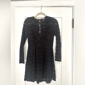 Zara black lace dress